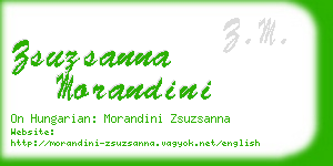 zsuzsanna morandini business card